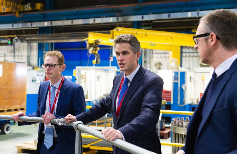 Jack Brereton MP and Gavin Williamson MP at Goodwin International - 1