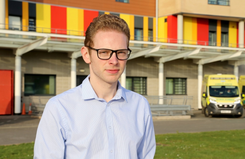 Jack at the Royal Stoke University Hospital