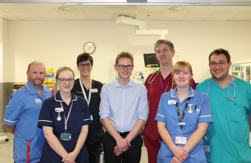 Jack at the Royal Stoke University Hospital