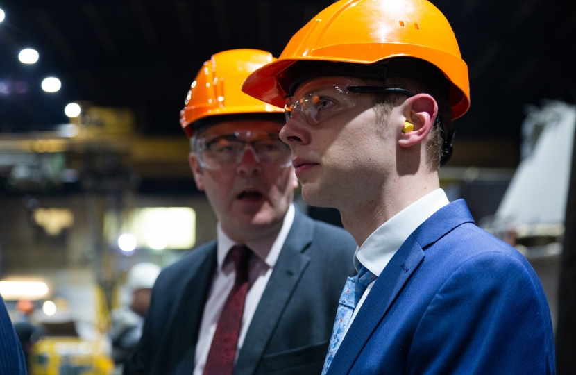 Jack at Goodwin's steel works