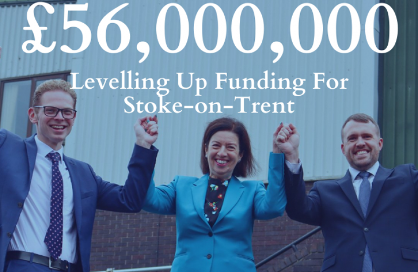 Stoke-on-Trent successfully awarded £56 million in Government investment