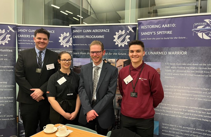 Jack Brereton with apprentices 