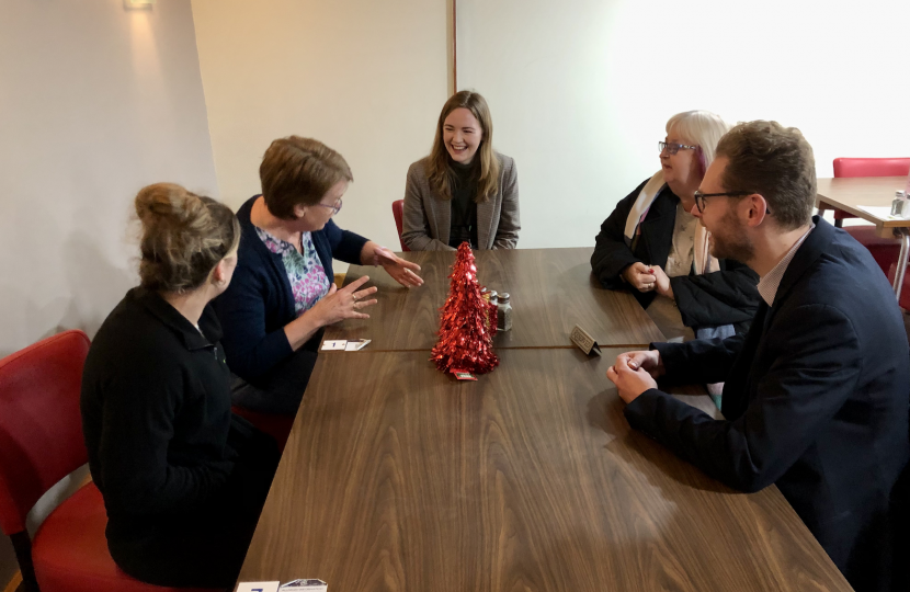 Jack sits down for a coffee with joint pain programme participants