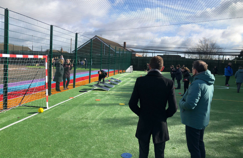 Jack views the astro pitch