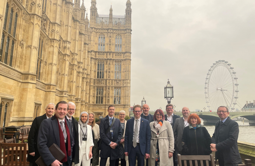 Jack Brereton MP and Staffordshire Chamber of Commerce welcome local businesses to parliament