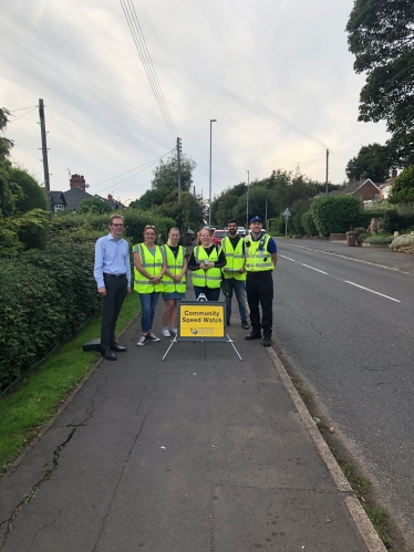 Jack Brereton MP join LIGHTWOOD COMMUNITY SPEED WATCH