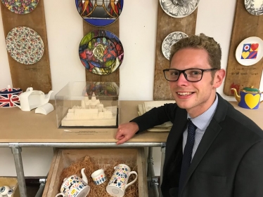 JACK BRERETON MP ATTENDS BRITISH CERAMICS BIENNIAL FESTIVAL