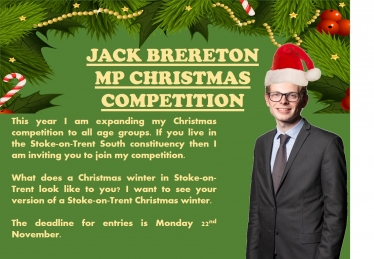 Jack Brereton MP launches Christmas competition! 